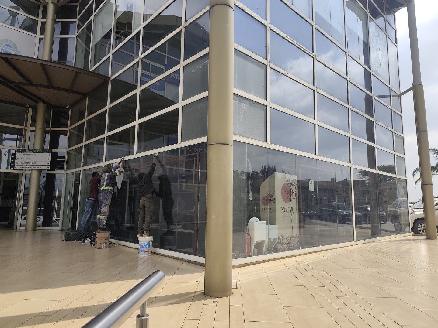Commercial glass facade fit-out, Sameer Business Park, Nairobi